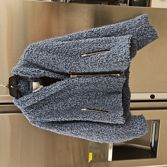 💕IRO💕 Daney Loop Knit Jacket ~ Blue EU 40 = US 8 - Picture 6 of 12